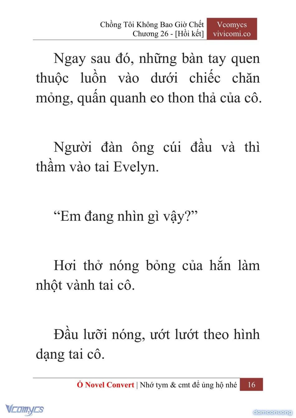 đọc truyện [novel] Chồng Tôi Không Bao Giờ Chết Chương 26 ảnh 19 tại Thiên Thai Truyện