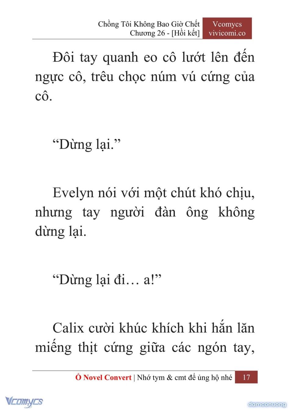 đọc truyện [novel] Chồng Tôi Không Bao Giờ Chết Chương 26 ảnh 20 tại Thiên Thai Truyện