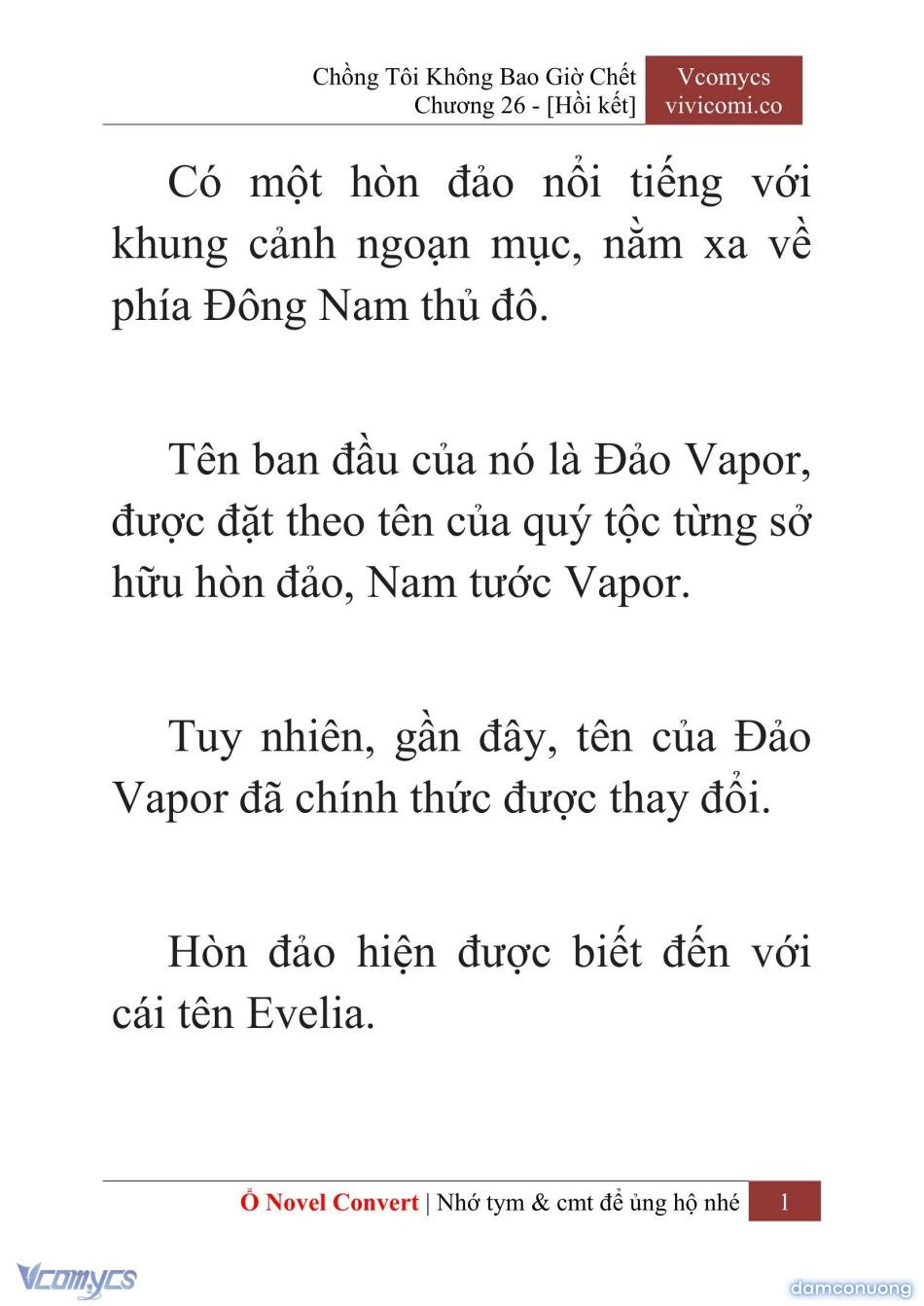 đọc truyện [novel] Chồng Tôi Không Bao Giờ Chết Chương 26 ảnh 4 tại Thiên Thai Truyện
