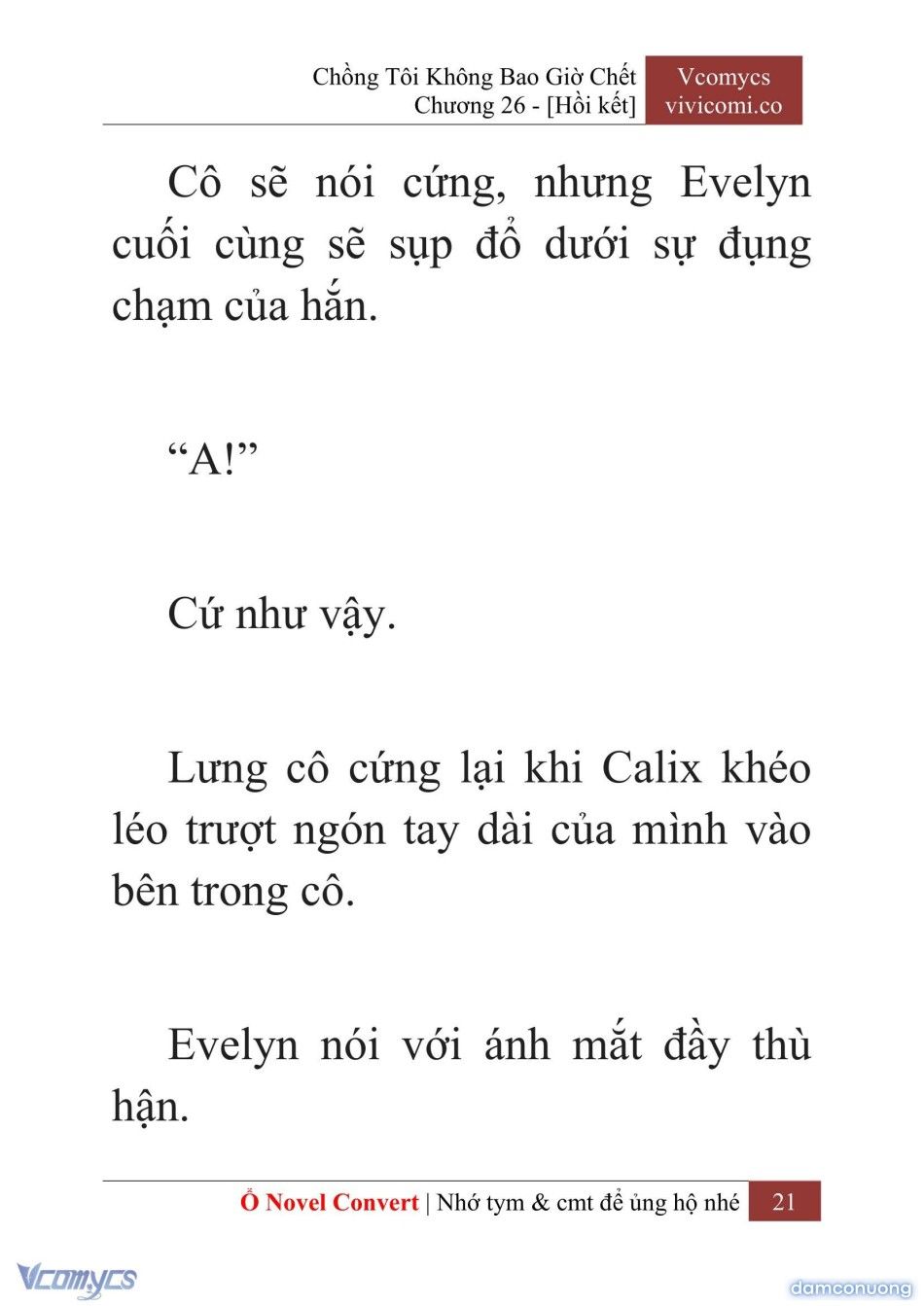 đọc truyện [novel] Chồng Tôi Không Bao Giờ Chết Chương 26 ảnh 24 tại Thiên Thai Truyện