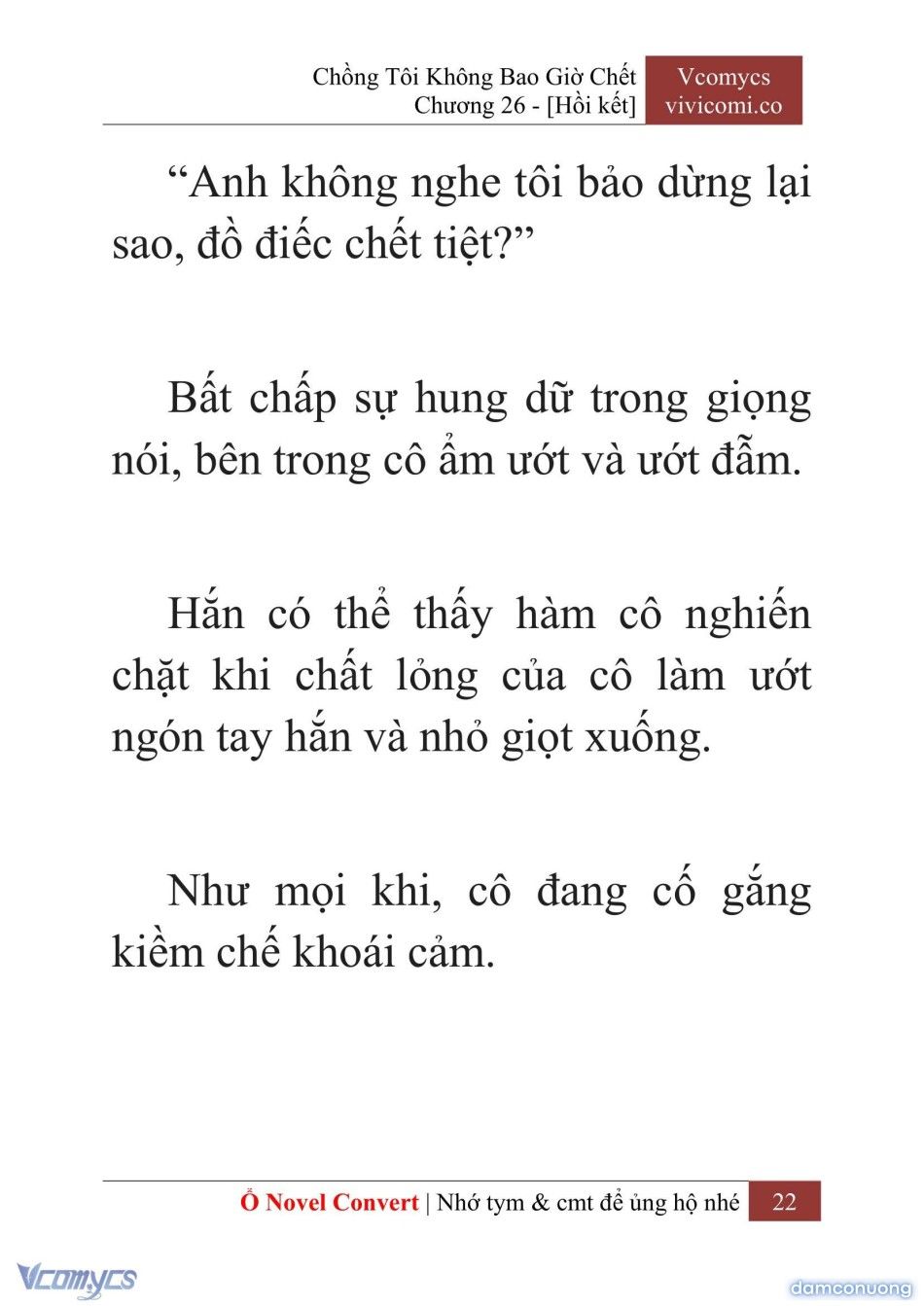 đọc truyện [novel] Chồng Tôi Không Bao Giờ Chết Chương 26 ảnh 25 tại Thiên Thai Truyện