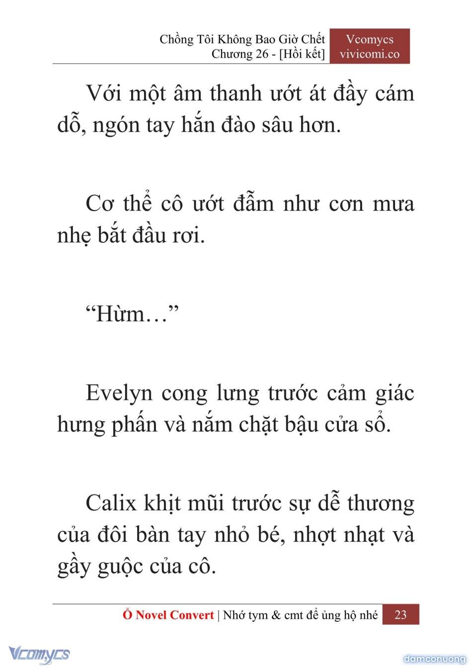 đọc truyện [novel] Chồng Tôi Không Bao Giờ Chết Chương 26 ảnh 26 tại Thiên Thai Truyện
