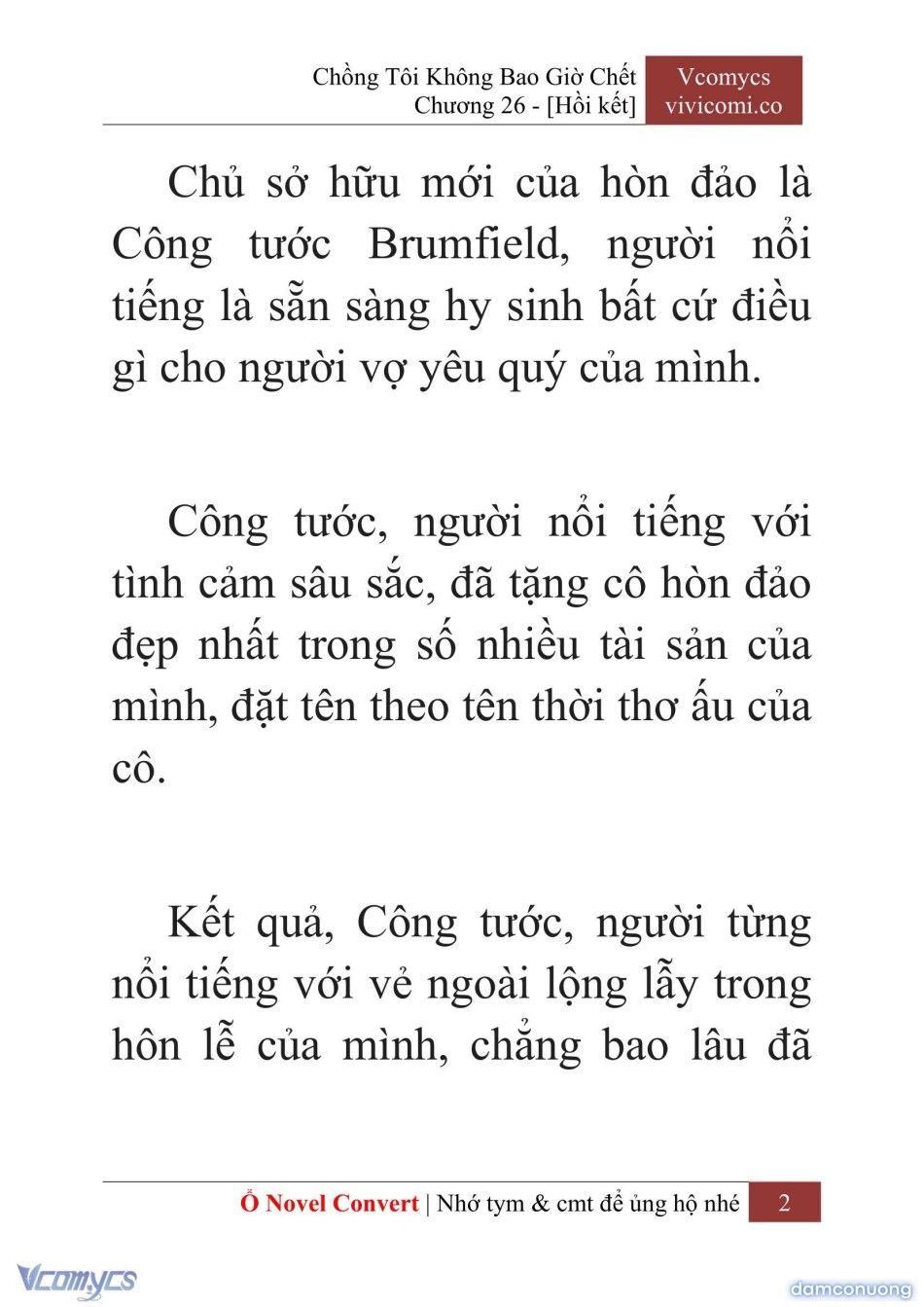 đọc truyện [novel] Chồng Tôi Không Bao Giờ Chết Chương 26 ảnh 5 tại Thiên Thai Truyện