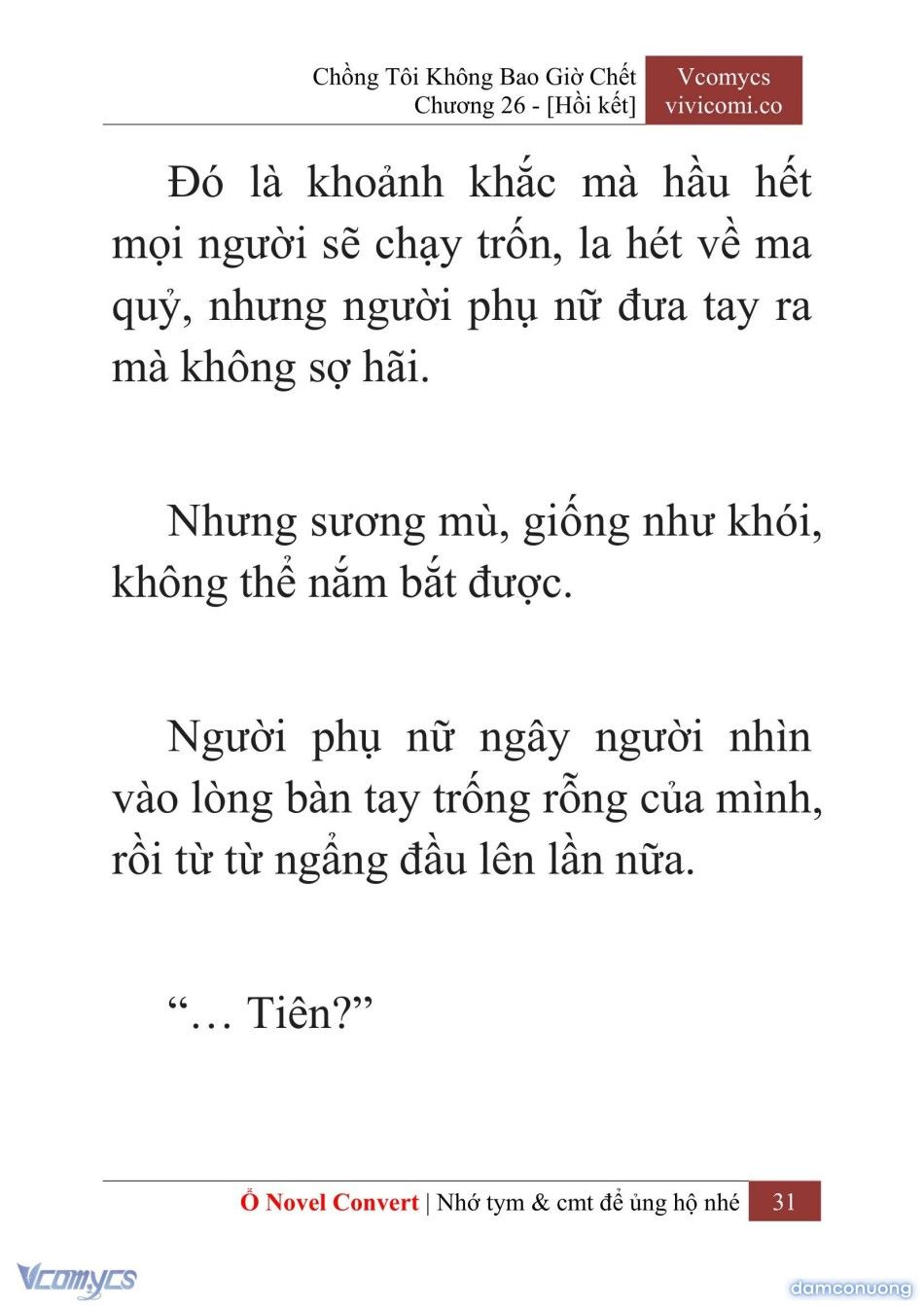đọc truyện [novel] Chồng Tôi Không Bao Giờ Chết Chương 26 ảnh 34 tại Thiên Thai Truyện