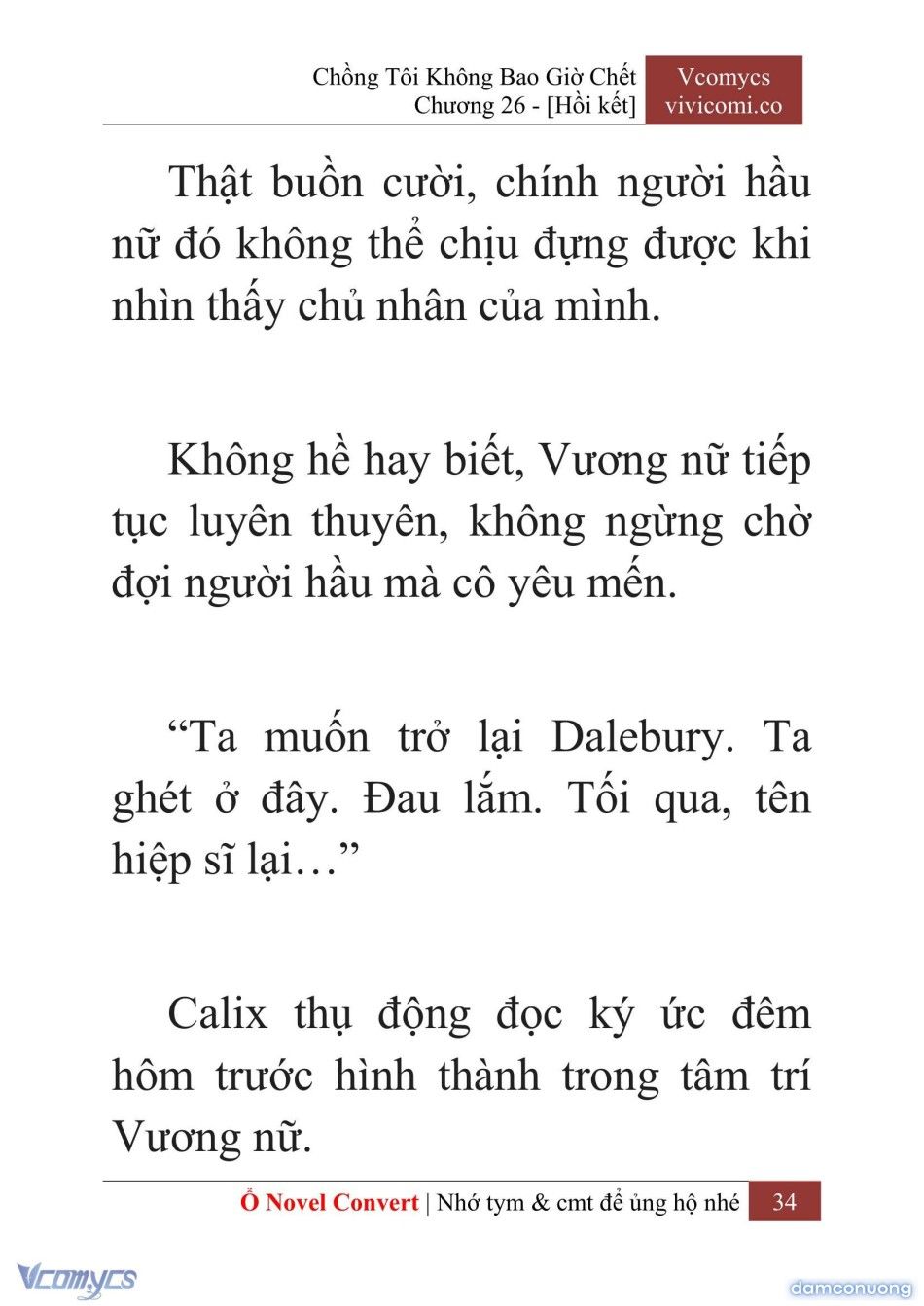 đọc truyện [novel] Chồng Tôi Không Bao Giờ Chết Chương 26 ảnh 37 tại Thiên Thai Truyện