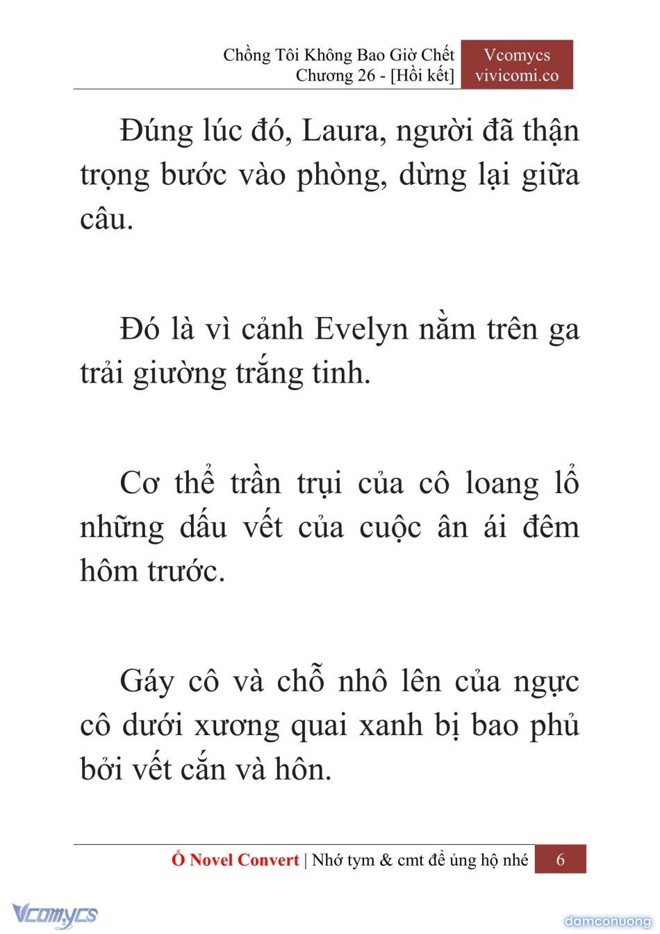 đọc truyện [novel] Chồng Tôi Không Bao Giờ Chết Chương 26 ảnh 9 tại Thiên Thai Truyện