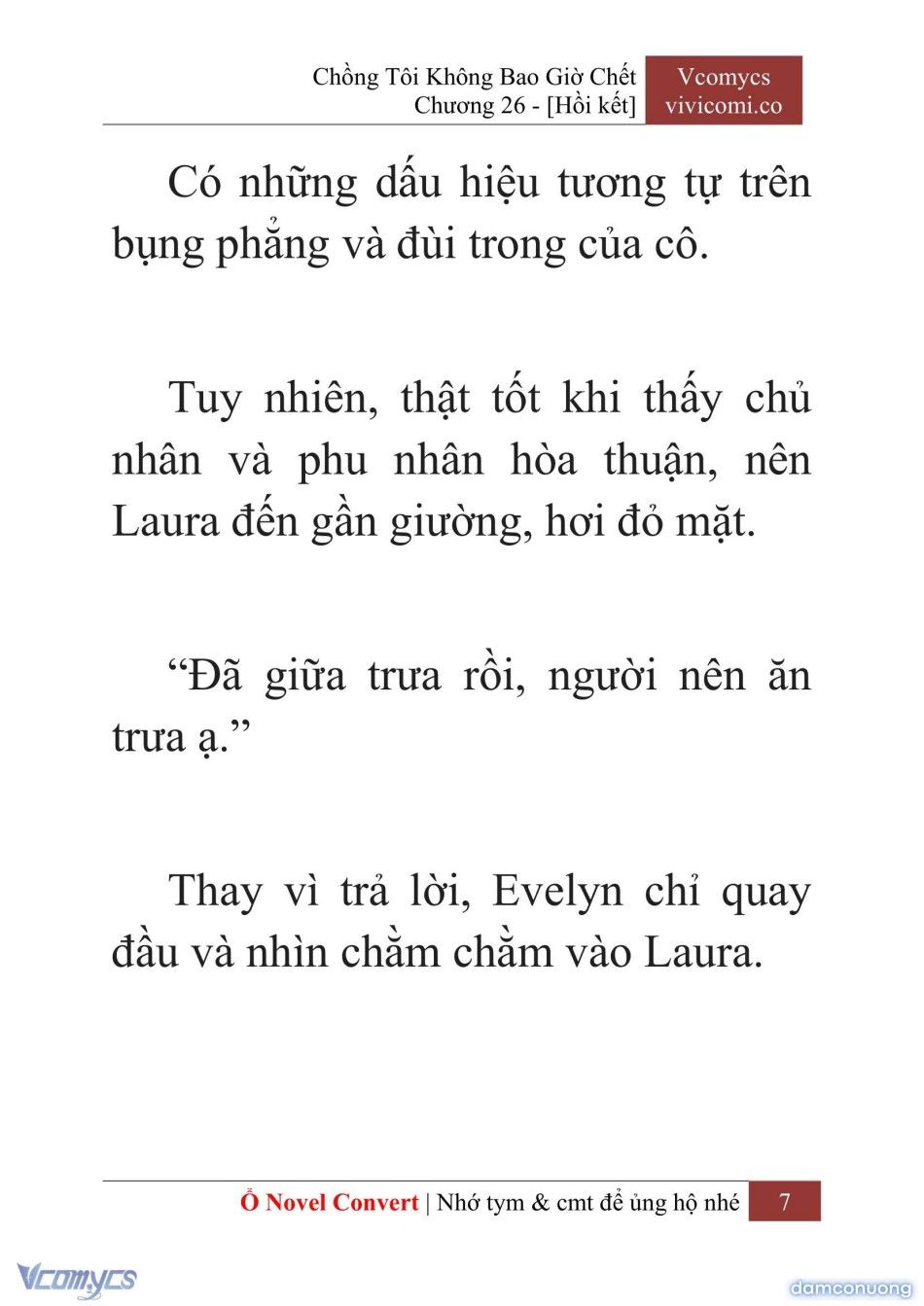 đọc truyện [novel] Chồng Tôi Không Bao Giờ Chết Chương 26 ảnh 10 tại Thiên Thai Truyện