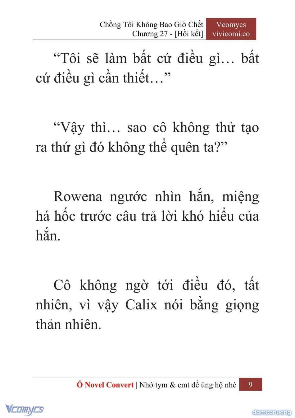 đọc truyện [novel] Chồng Tôi Không Bao Giờ Chết Chương 27 ảnh 12 tại Thiên Thai Truyện