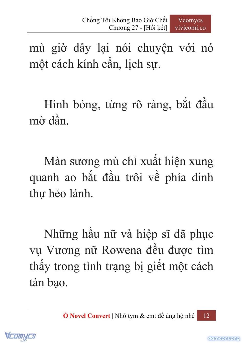 đọc truyện [novel] Chồng Tôi Không Bao Giờ Chết Chương 27 ảnh 15 tại Thiên Thai Truyện