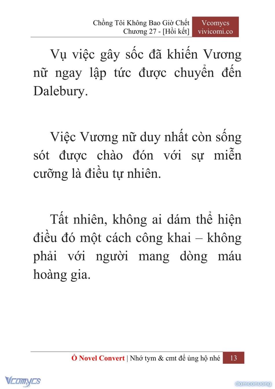 đọc truyện [novel] Chồng Tôi Không Bao Giờ Chết Chương 27 ảnh 16 tại Thiên Thai Truyện