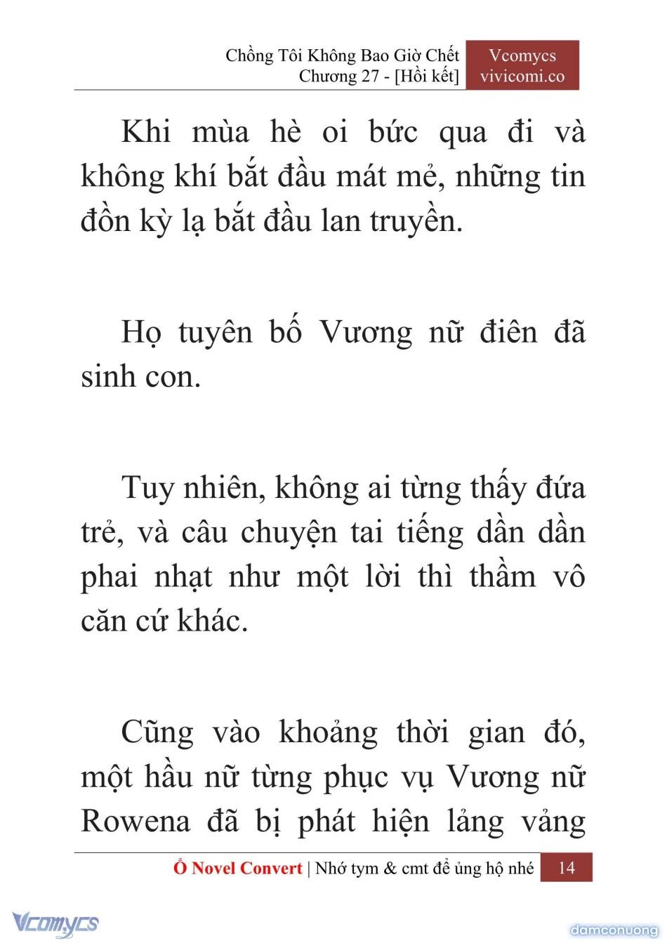 đọc truyện [novel] Chồng Tôi Không Bao Giờ Chết Chương 27 ảnh 17 tại Thiên Thai Truyện