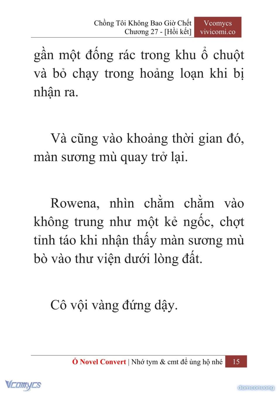 đọc truyện [novel] Chồng Tôi Không Bao Giờ Chết Chương 27 ảnh 18 tại Thiên Thai Truyện