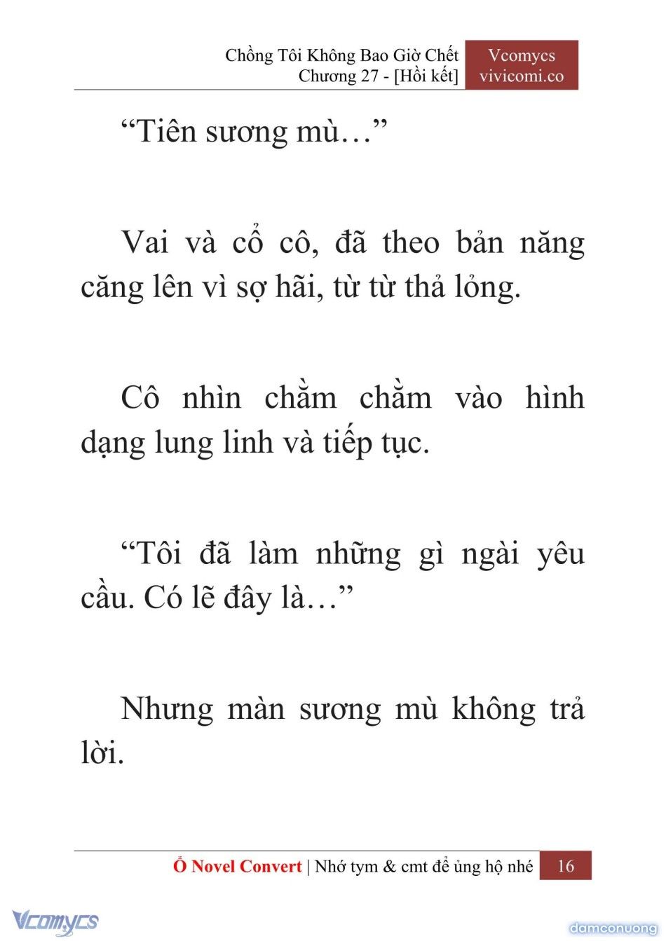 đọc truyện [novel] Chồng Tôi Không Bao Giờ Chết Chương 27 ảnh 19 tại Thiên Thai Truyện