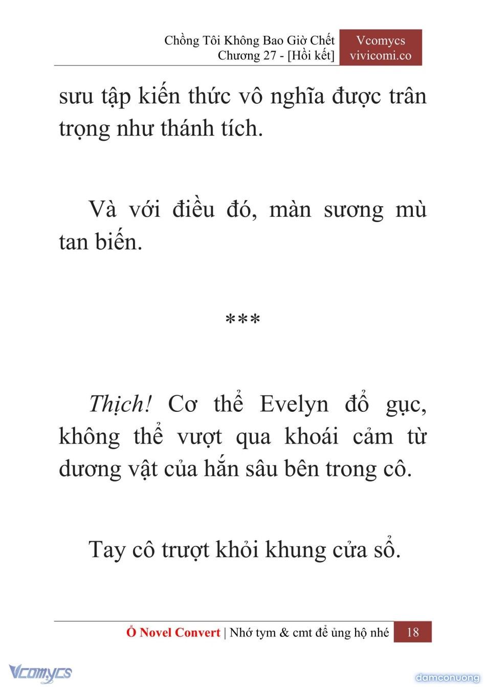 đọc truyện [novel] Chồng Tôi Không Bao Giờ Chết Chương 27 ảnh 21 tại Thiên Thai Truyện