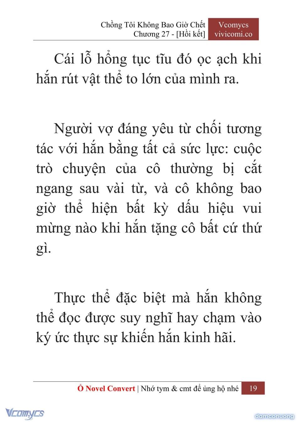 đọc truyện [novel] Chồng Tôi Không Bao Giờ Chết Chương 27 ảnh 22 tại Thiên Thai Truyện