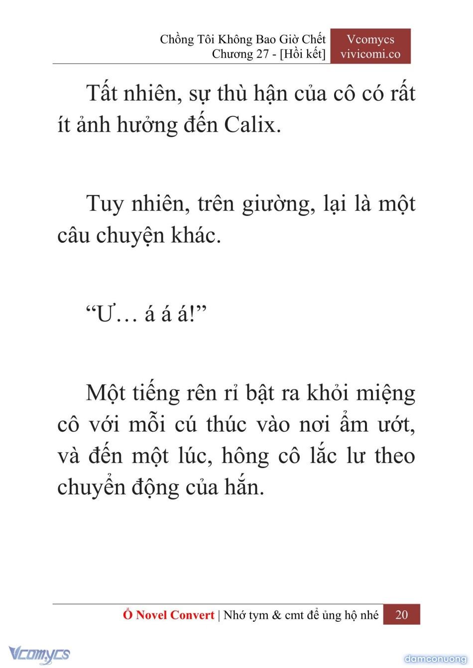 đọc truyện [novel] Chồng Tôi Không Bao Giờ Chết Chương 27 ảnh 23 tại Thiên Thai Truyện