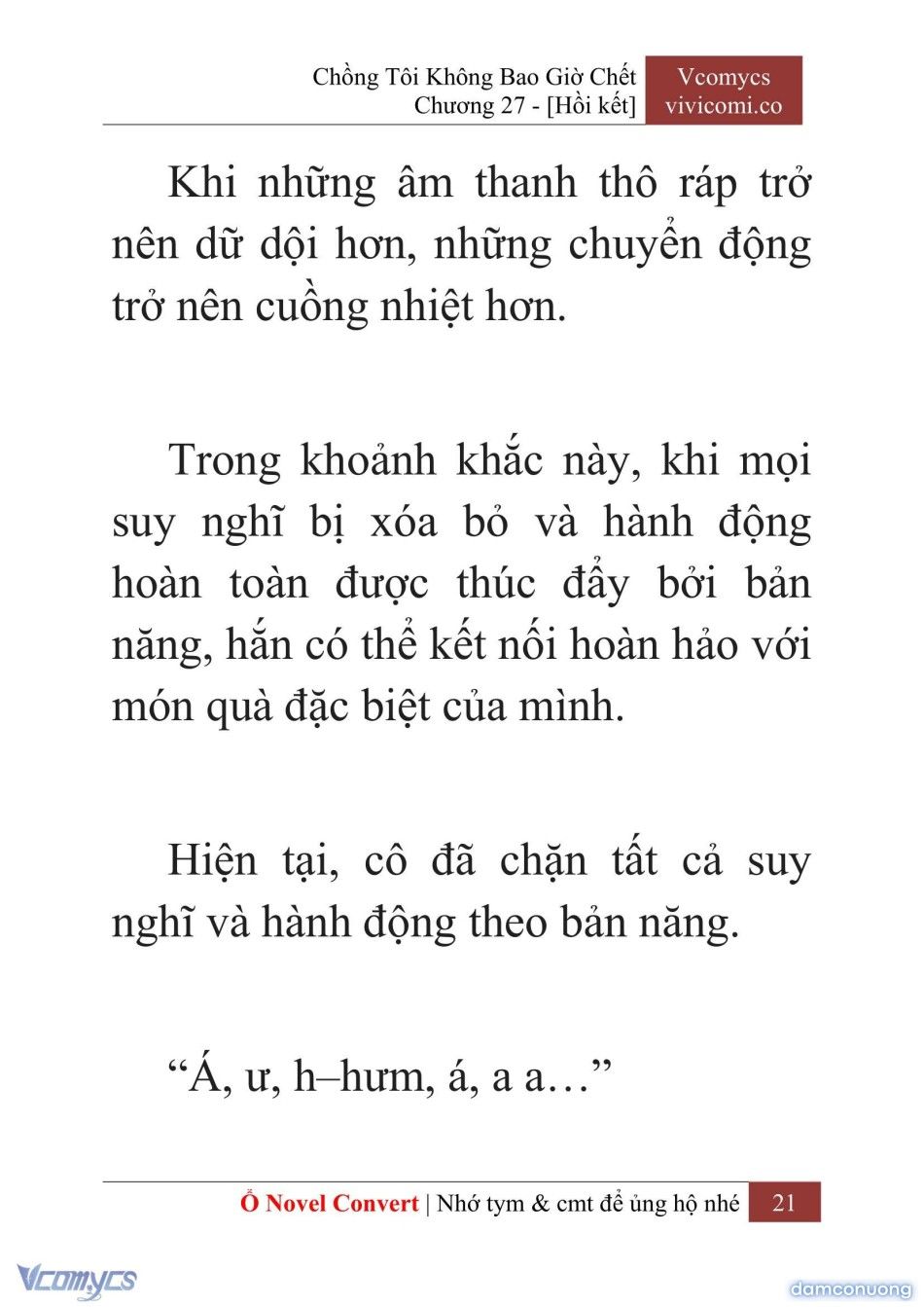 đọc truyện [novel] Chồng Tôi Không Bao Giờ Chết Chương 27 ảnh 24 tại Thiên Thai Truyện