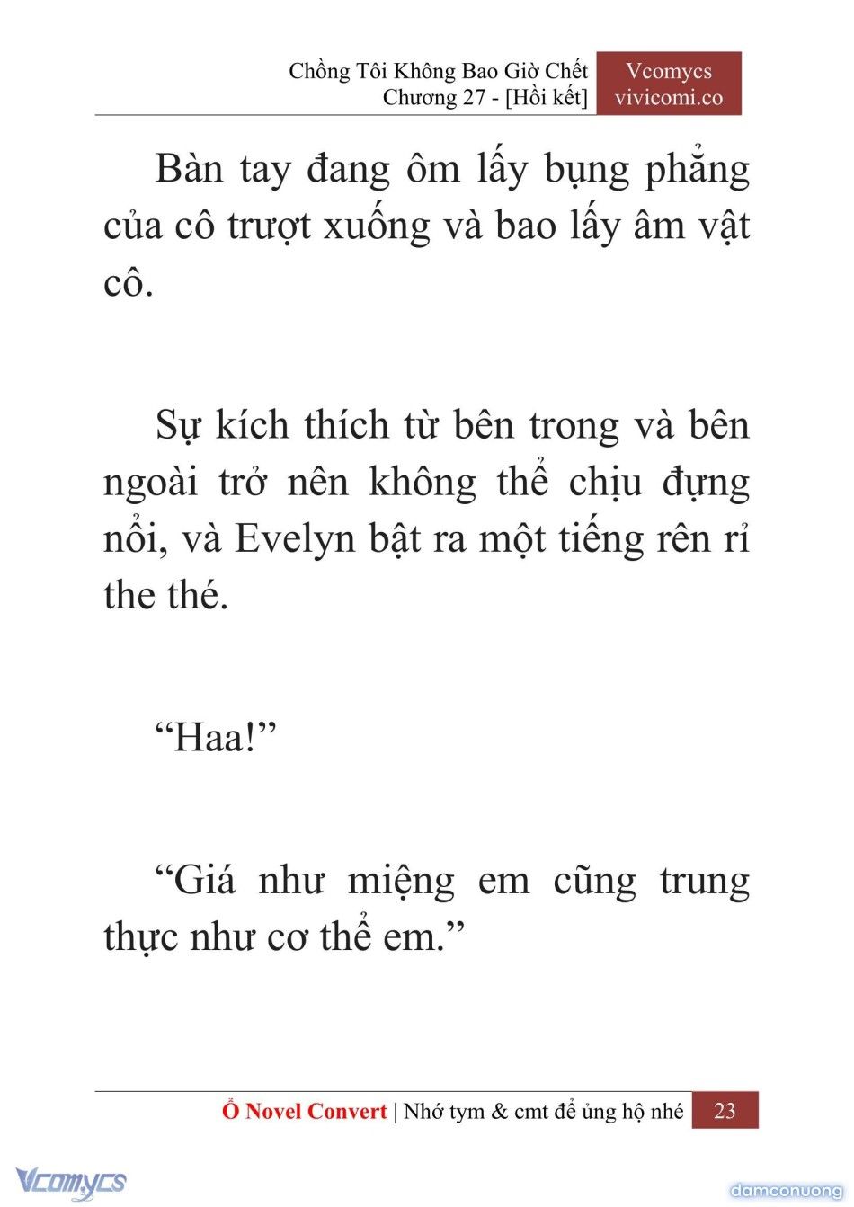 đọc truyện [novel] Chồng Tôi Không Bao Giờ Chết Chương 27 ảnh 26 tại Thiên Thai Truyện