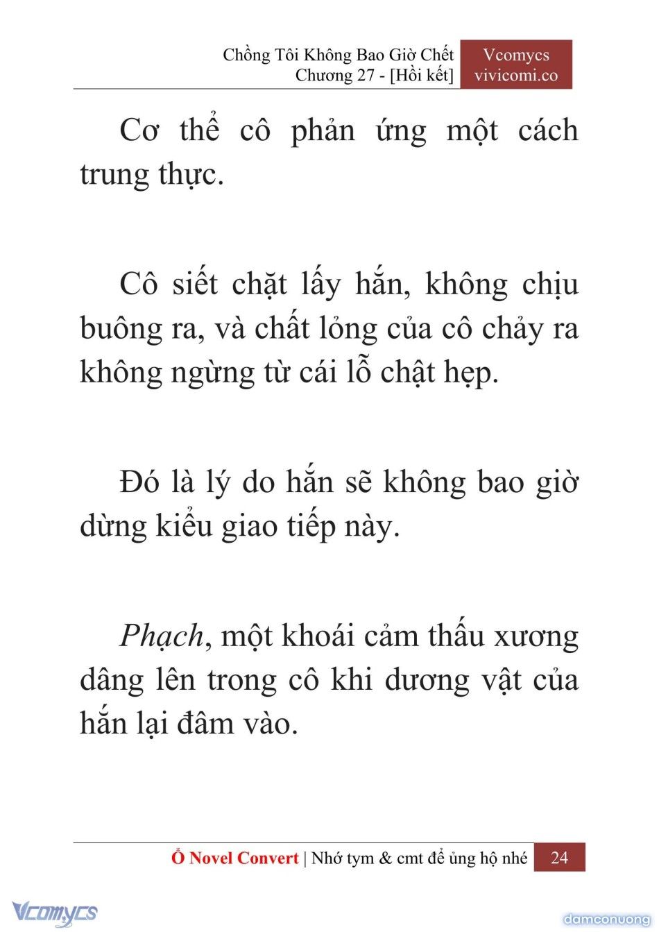 đọc truyện [novel] Chồng Tôi Không Bao Giờ Chết Chương 27 ảnh 27 tại Thiên Thai Truyện