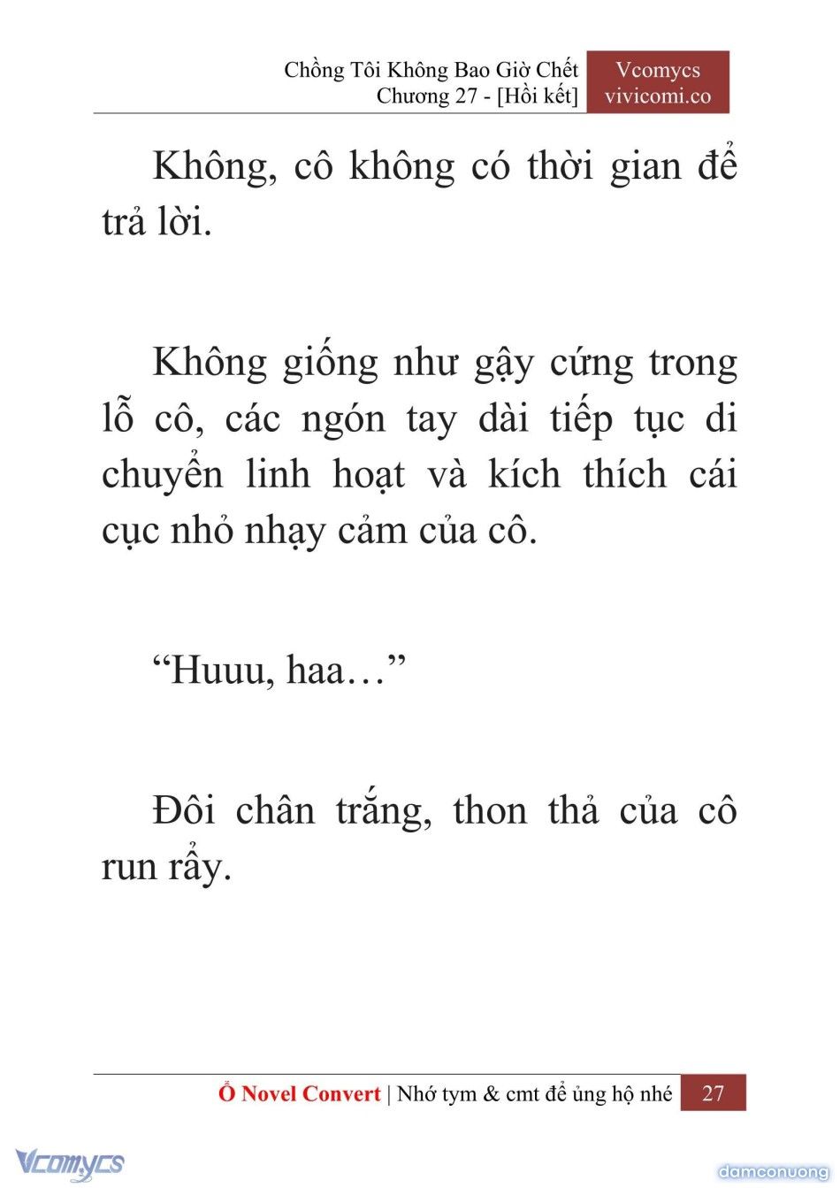 đọc truyện [novel] Chồng Tôi Không Bao Giờ Chết Chương 27 ảnh 30 tại Thiên Thai Truyện
