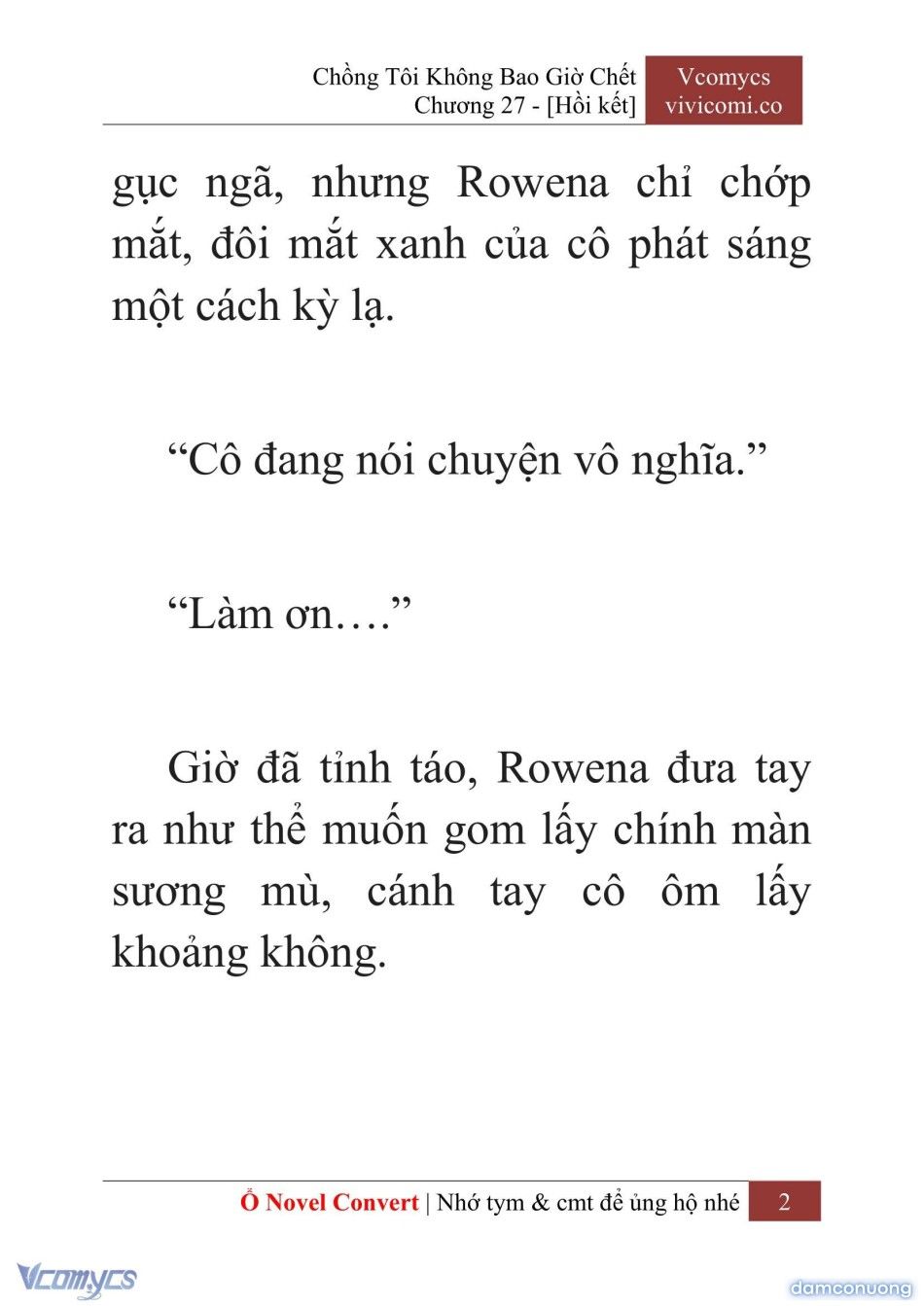 đọc truyện [novel] Chồng Tôi Không Bao Giờ Chết Chương 27 ảnh 5 tại Thiên Thai Truyện
