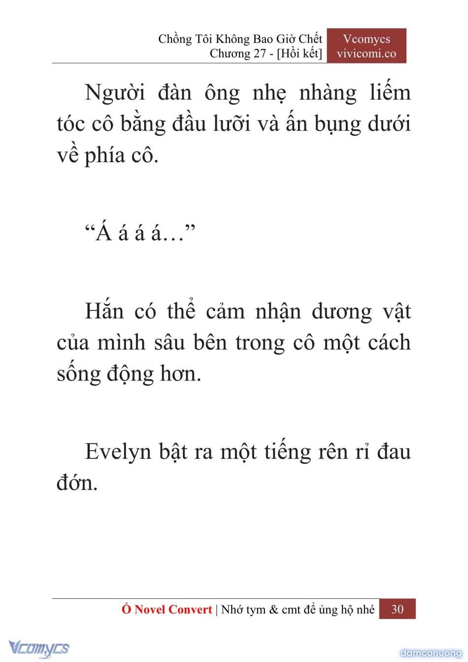 đọc truyện [novel] Chồng Tôi Không Bao Giờ Chết Chương 27 ảnh 33 tại Thiên Thai Truyện
