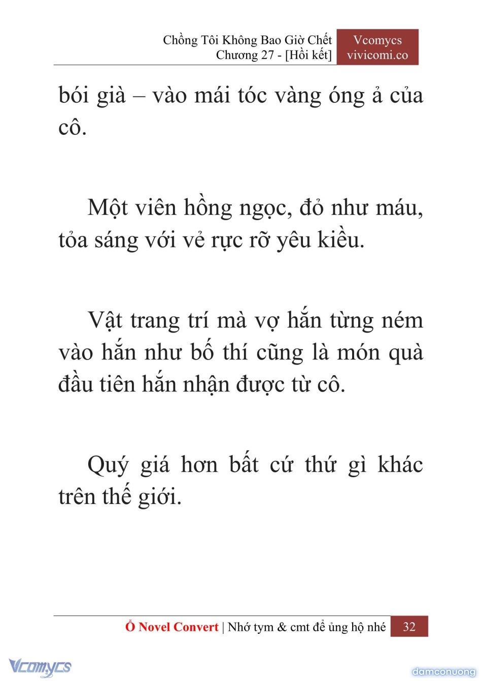 đọc truyện [novel] Chồng Tôi Không Bao Giờ Chết Chương 27 ảnh 35 tại Thiên Thai Truyện