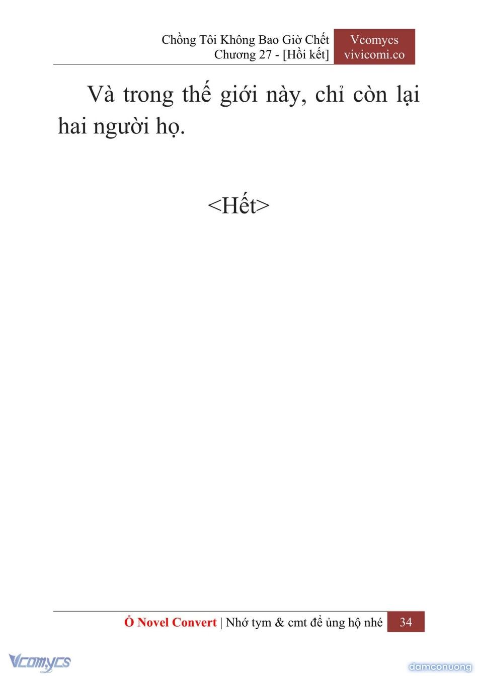 đọc truyện [novel] Chồng Tôi Không Bao Giờ Chết Chương 27 ảnh 37 tại Thiên Thai Truyện