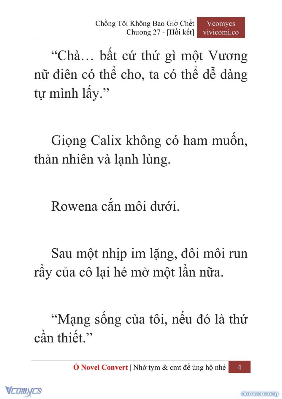 đọc truyện [novel] Chồng Tôi Không Bao Giờ Chết Chương 27 ảnh 7 tại Thiên Thai Truyện