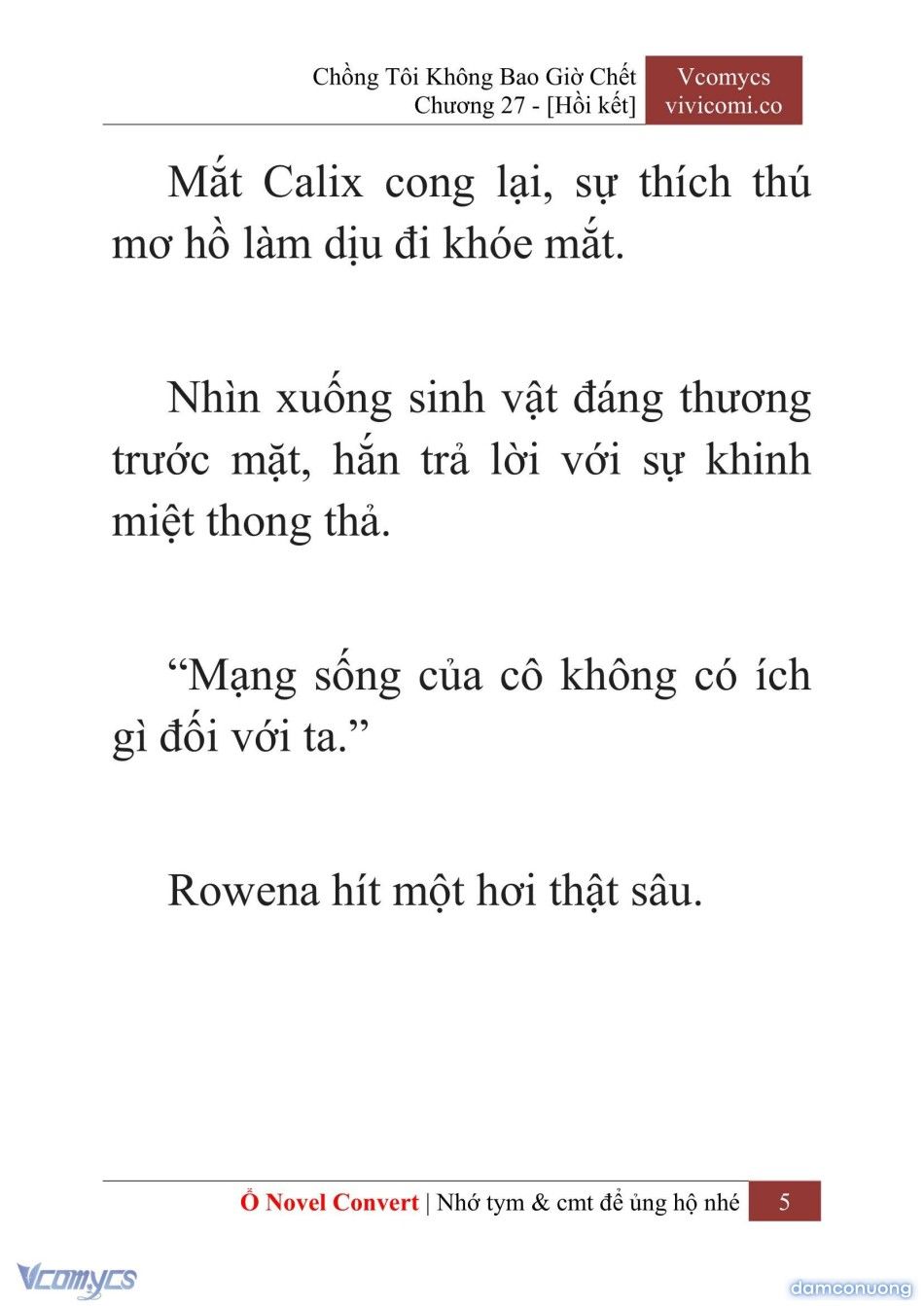 đọc truyện [novel] Chồng Tôi Không Bao Giờ Chết Chương 27 ảnh 8 tại Thiên Thai Truyện