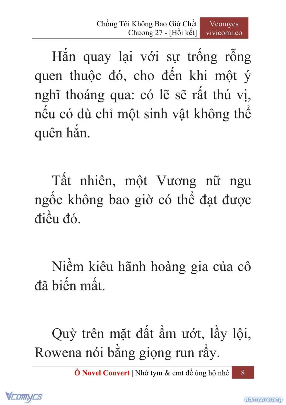 đọc truyện [novel] Chồng Tôi Không Bao Giờ Chết Chương 27 ảnh 11 tại Thiên Thai Truyện