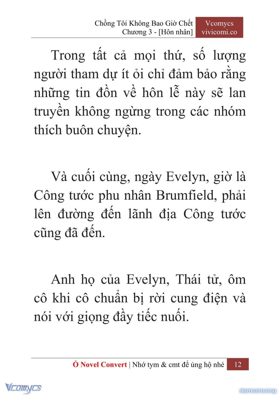 đọc truyện [novel] Chồng Tôi Không Bao Giờ Chết Chương 3 ảnh 15 tại Thiên Thai Truyện