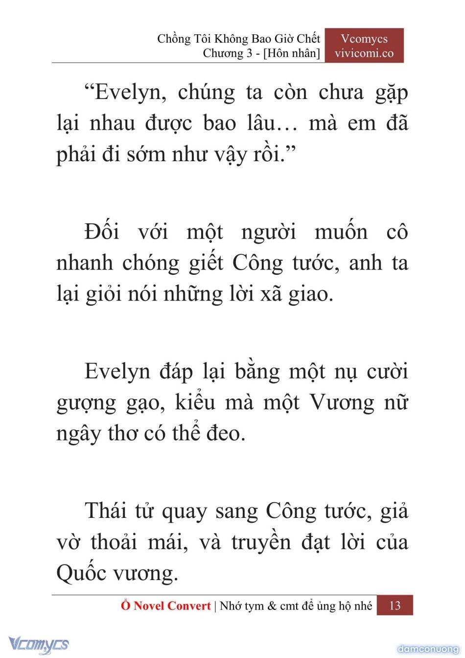 đọc truyện [novel] Chồng Tôi Không Bao Giờ Chết Chương 3 ảnh 16 tại Thiên Thai Truyện