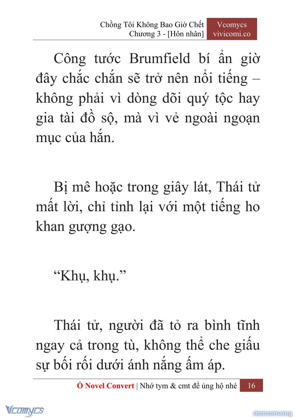 đọc truyện [novel] Chồng Tôi Không Bao Giờ Chết Chương 3 ảnh 19 tại Thiên Thai Truyện