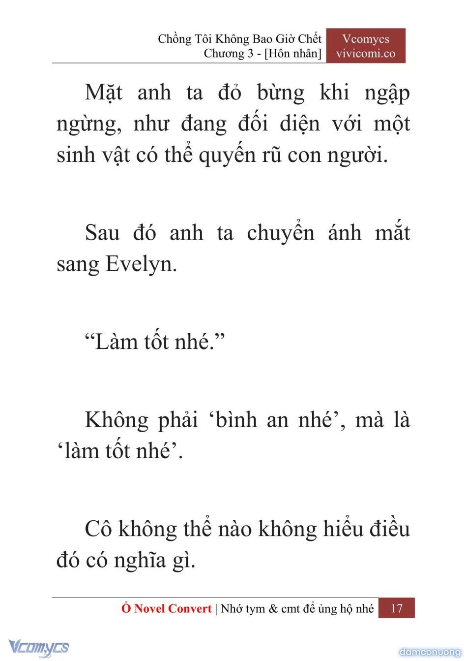 đọc truyện [novel] Chồng Tôi Không Bao Giờ Chết Chương 3 ảnh 20 tại Thiên Thai Truyện