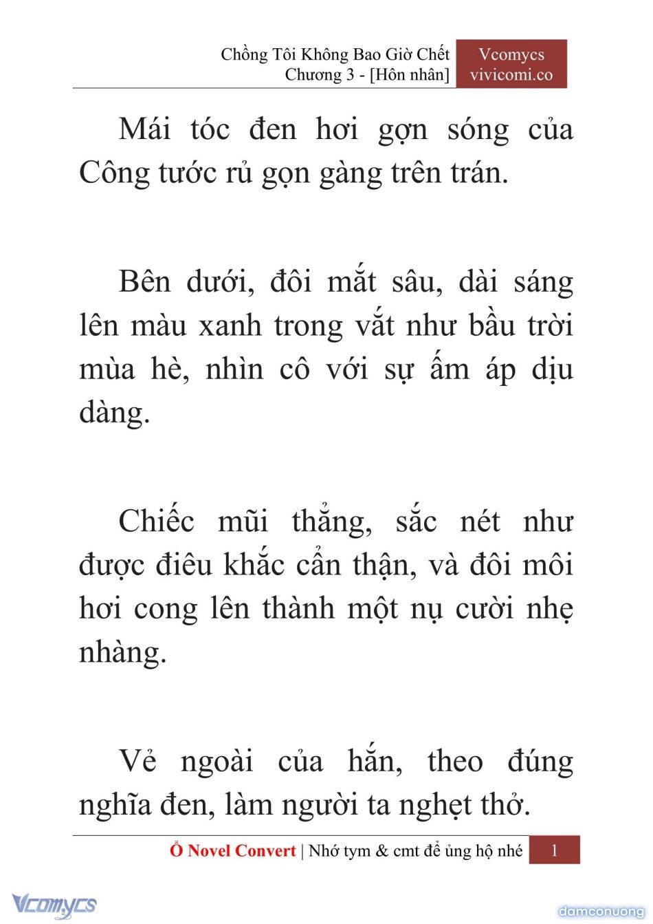 đọc truyện [novel] Chồng Tôi Không Bao Giờ Chết Chương 3 ảnh 4 tại Thiên Thai Truyện
