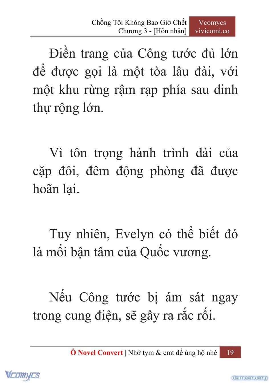 đọc truyện [novel] Chồng Tôi Không Bao Giờ Chết Chương 3 ảnh 22 tại Thiên Thai Truyện