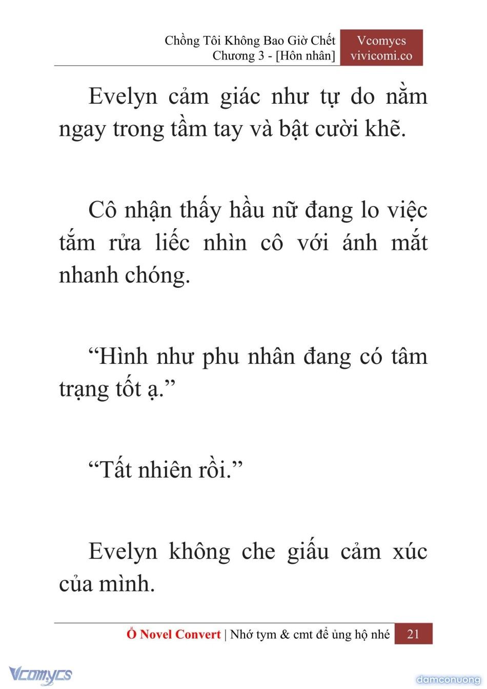 đọc truyện [novel] Chồng Tôi Không Bao Giờ Chết Chương 3 ảnh 24 tại Thiên Thai Truyện