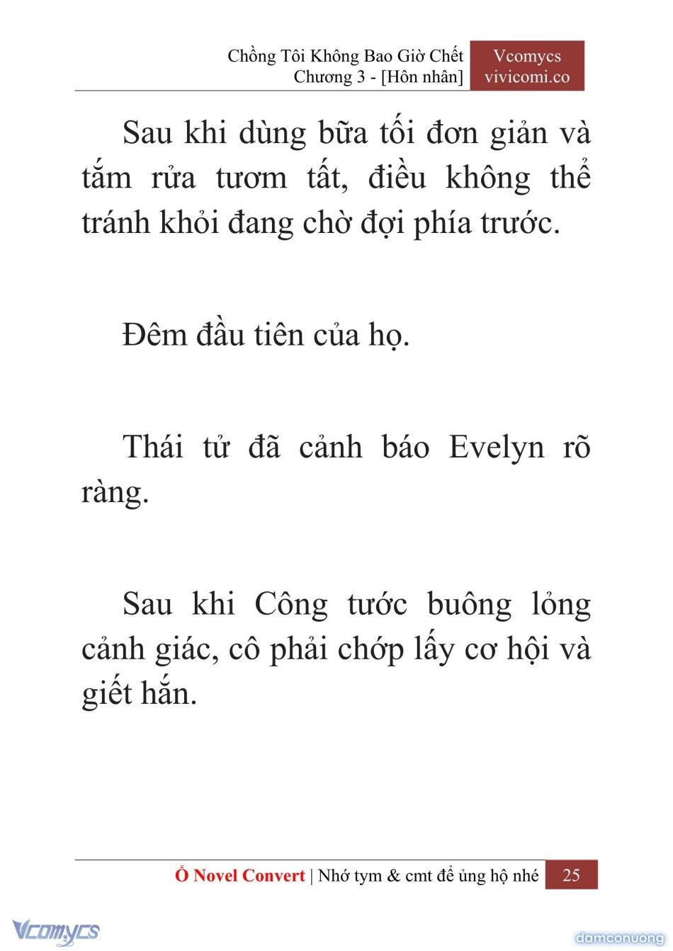 đọc truyện [novel] Chồng Tôi Không Bao Giờ Chết Chương 3 ảnh 28 tại Thiên Thai Truyện