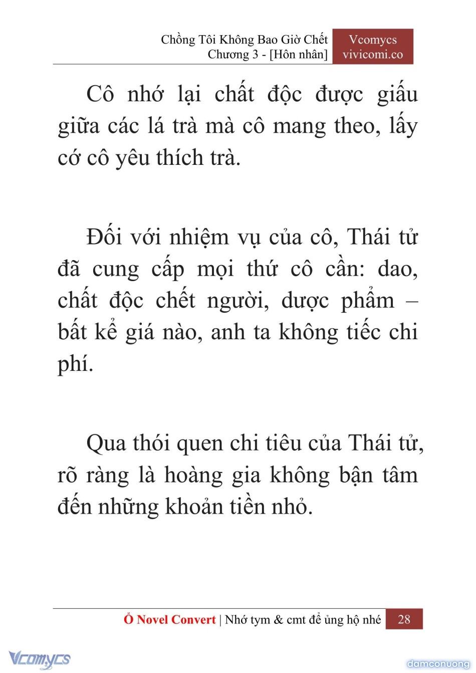 đọc truyện [novel] Chồng Tôi Không Bao Giờ Chết Chương 3 ảnh 31 tại Thiên Thai Truyện