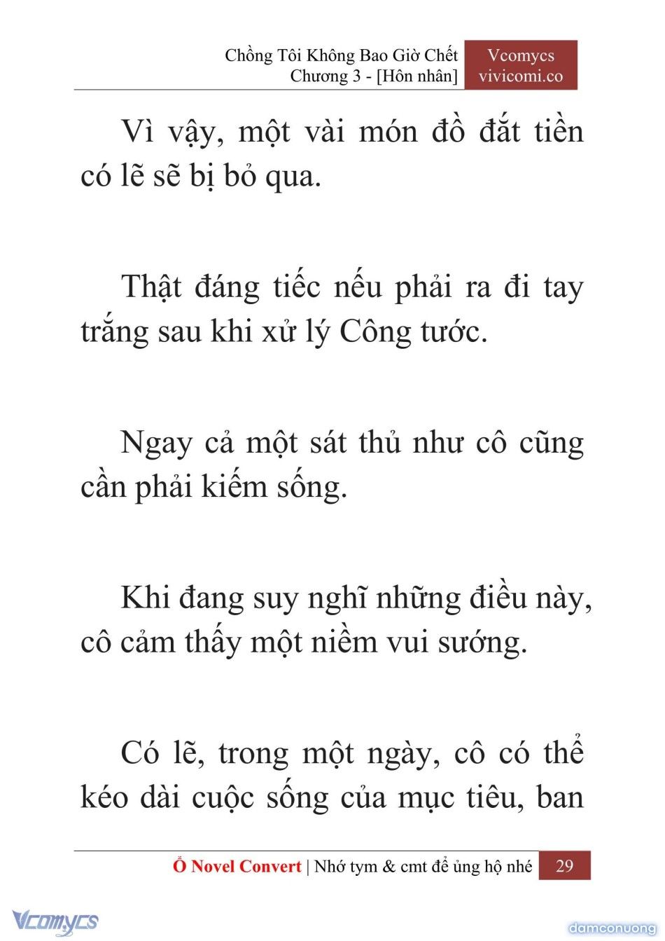 đọc truyện [novel] Chồng Tôi Không Bao Giờ Chết Chương 3 ảnh 32 tại Thiên Thai Truyện