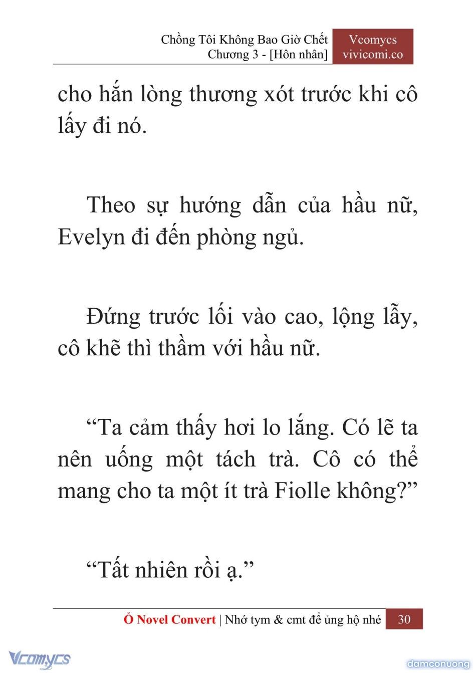 đọc truyện [novel] Chồng Tôi Không Bao Giờ Chết Chương 3 ảnh 33 tại Thiên Thai Truyện