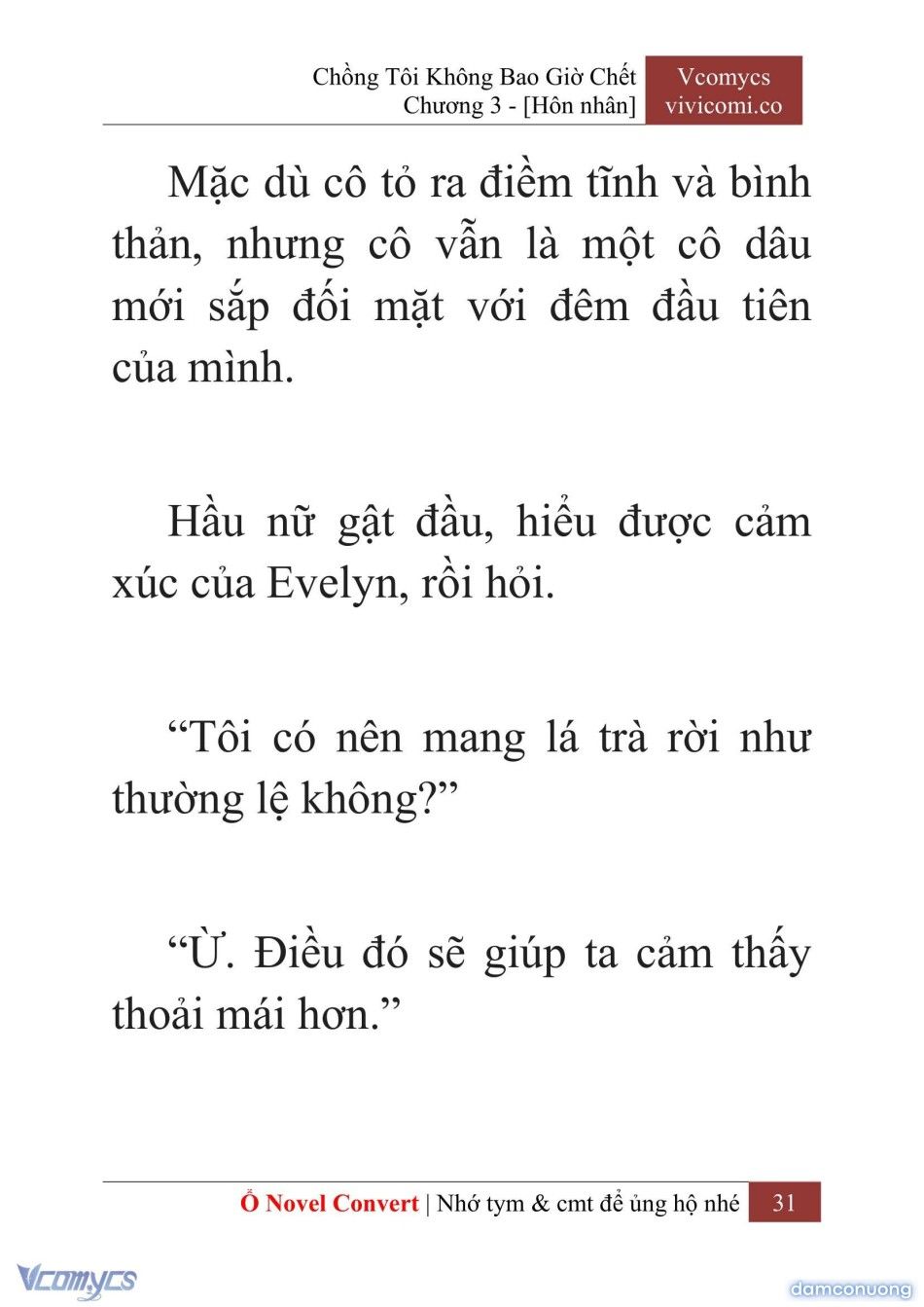 đọc truyện [novel] Chồng Tôi Không Bao Giờ Chết Chương 3 ảnh 34 tại Thiên Thai Truyện