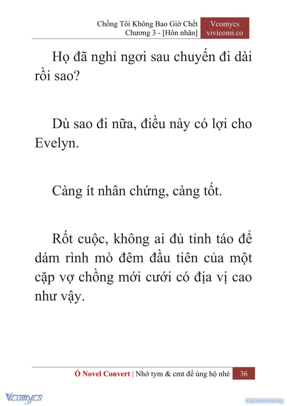 đọc truyện [novel] Chồng Tôi Không Bao Giờ Chết Chương 3 ảnh 39 tại Thiên Thai Truyện