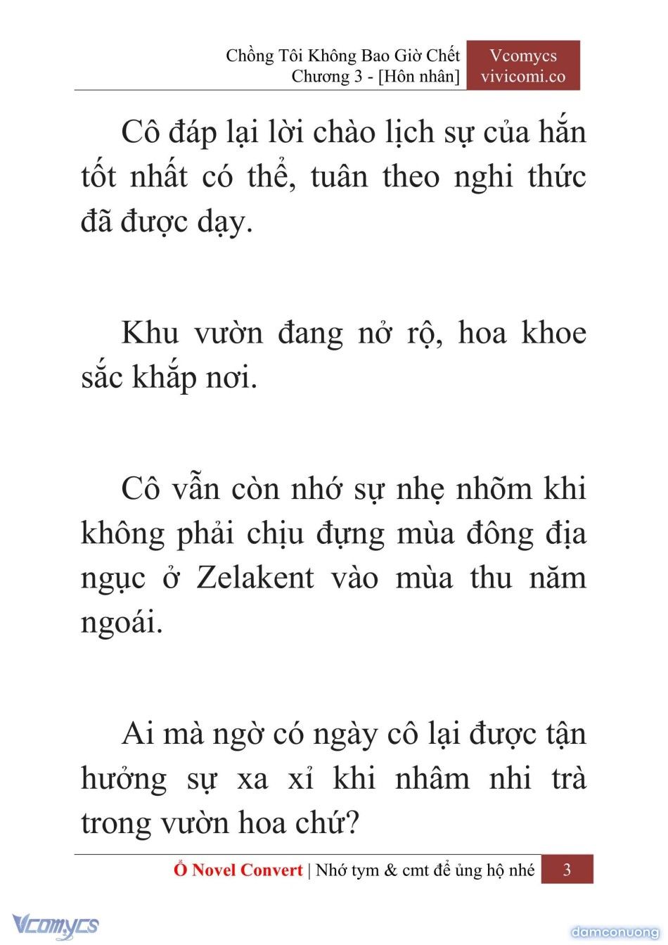 đọc truyện [novel] Chồng Tôi Không Bao Giờ Chết Chương 3 ảnh 6 tại Thiên Thai Truyện