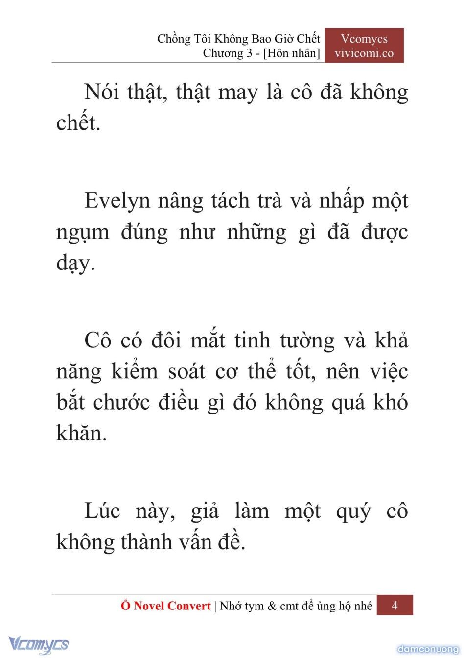 đọc truyện [novel] Chồng Tôi Không Bao Giờ Chết Chương 3 ảnh 7 tại Thiên Thai Truyện