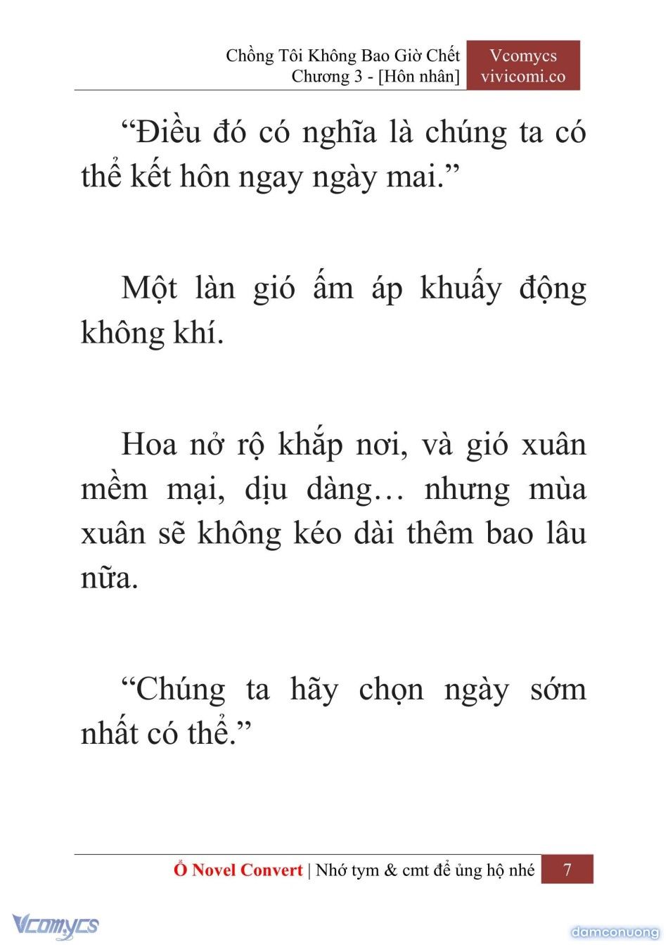 đọc truyện [novel] Chồng Tôi Không Bao Giờ Chết Chương 3 ảnh 10 tại Thiên Thai Truyện