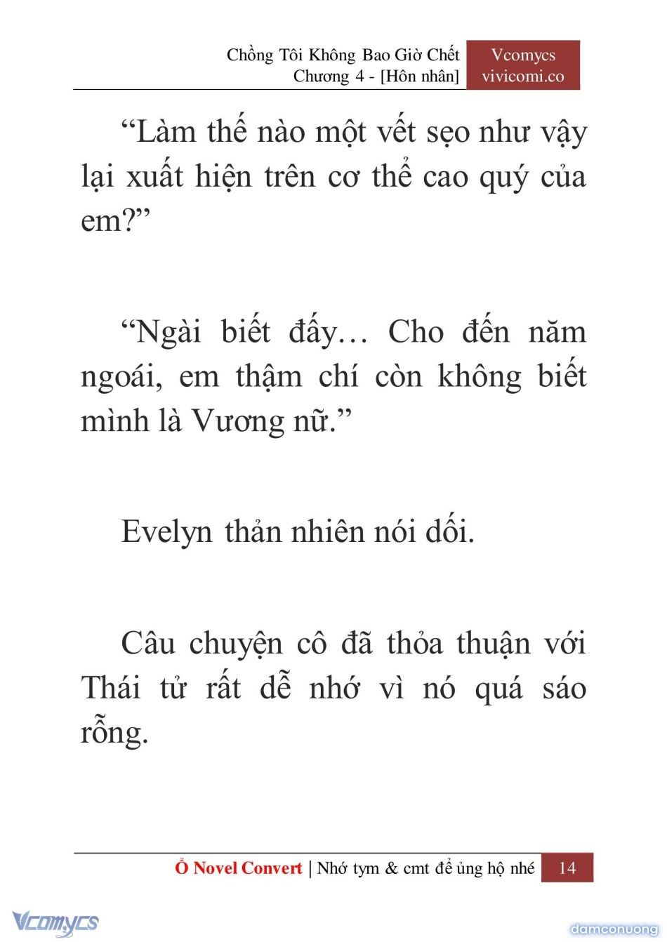 đọc truyện [novel] Chồng Tôi Không Bao Giờ Chết Chương 4 ảnh 17 tại Thiên Thai Truyện