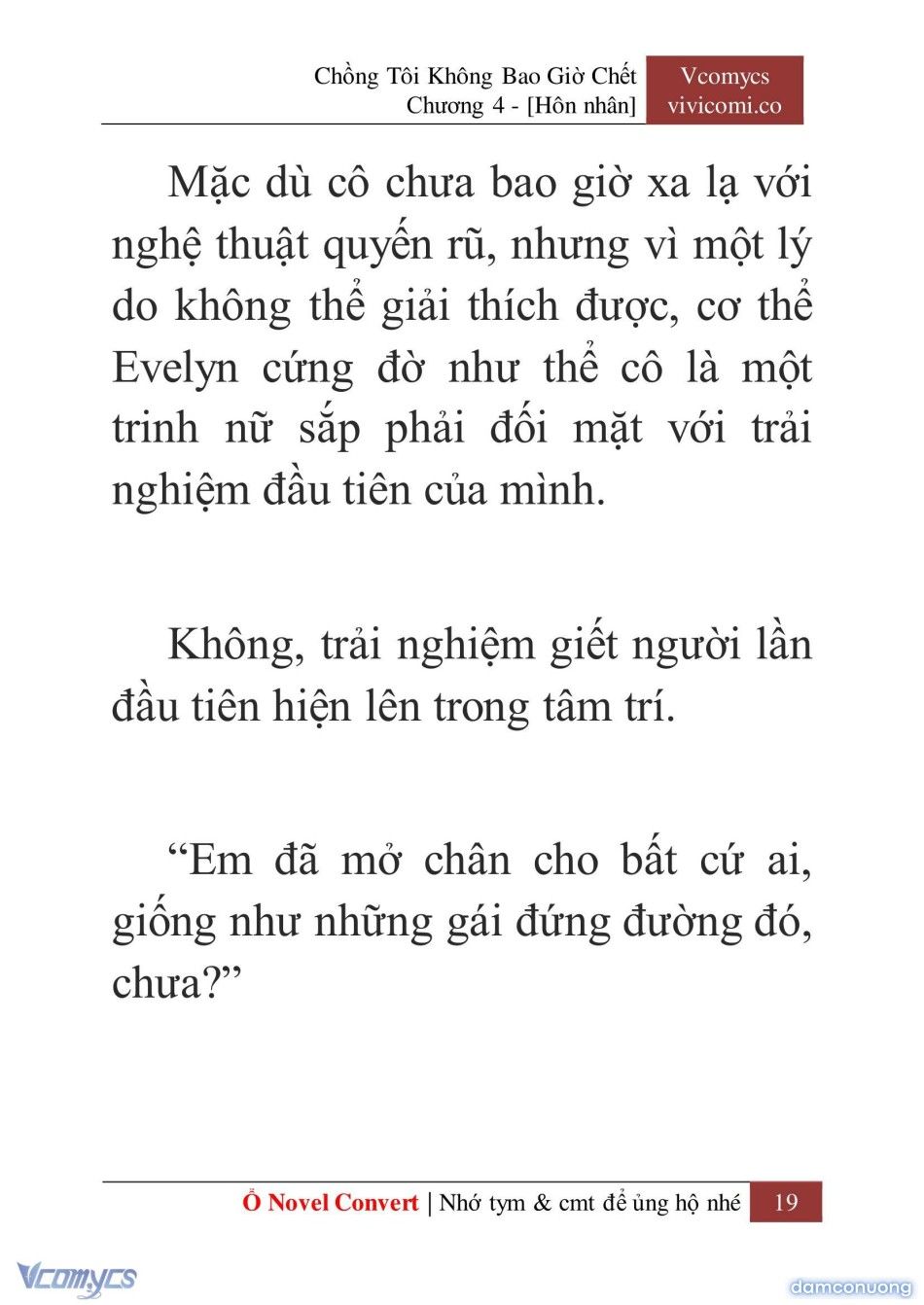 đọc truyện [novel] Chồng Tôi Không Bao Giờ Chết Chương 4 ảnh 22 tại Thiên Thai Truyện