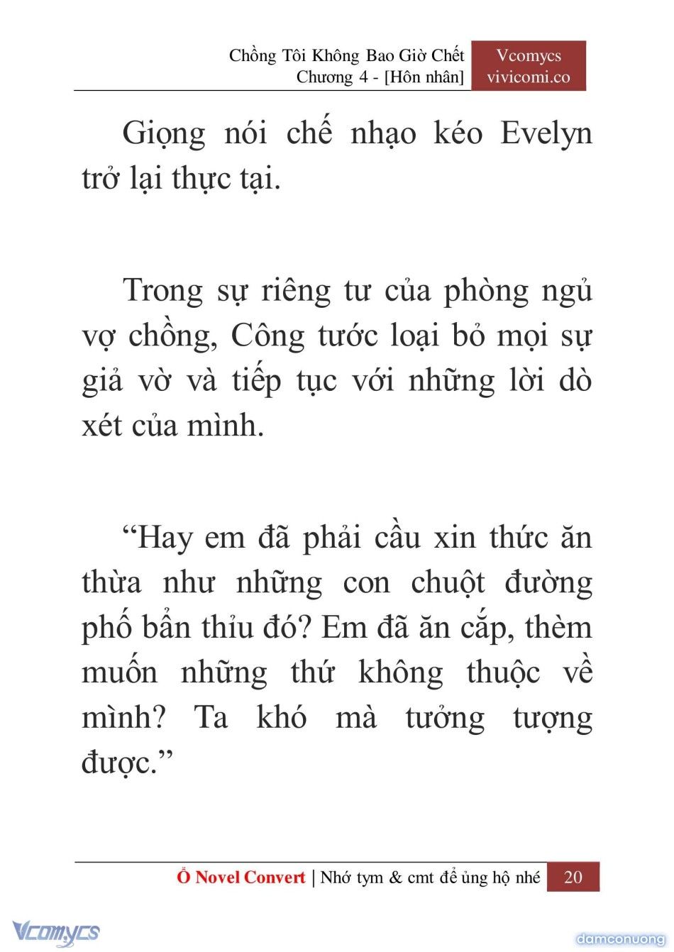 đọc truyện [novel] Chồng Tôi Không Bao Giờ Chết Chương 4 ảnh 23 tại Thiên Thai Truyện